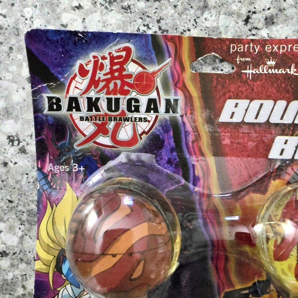 Bakugan Bounce Balls 4 Party Favors 2009 Spin Master‎ Cartoon Network NOS - Picture 3 of 5